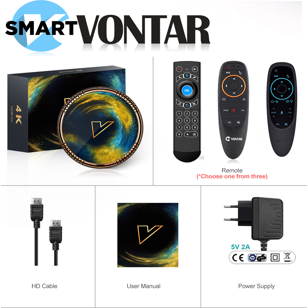Boîtier Smart TV Android 10.0 TV BOX Amlogic S905W2 4G 32G lecteur